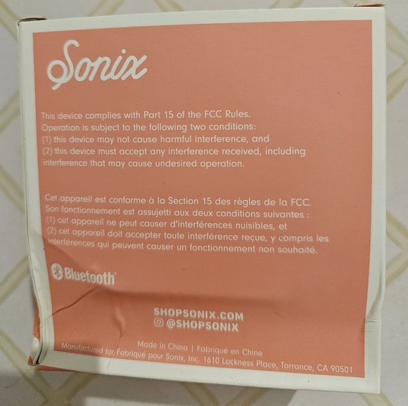 SONIX Bluetooth Speaker. Color Pink. - Picture 5 of 5